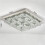 Living And Home (70cm 3 Level-Square, Cool White) Modern LED Ceiling Light Crystal Flush Chandelier 5
