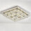 Living And Home (70cm 3 Level-Square, Adjustable) Modern LED Ceiling Light Crystal Flush Chandelier 2
