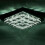 Living And Home (50cm 2 Level-Square, Cool White) Modern LED Ceiling Light Crystal Flush Chandelier 2