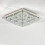 Living And Home (60cm 3 Level-Square, Cool White) Modern LED Ceiling Light Crystal Flush Chandelier 3