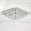 Living And Home (50cm 2 Level-Square, Cool White) Modern LED Ceiling Light Crystal Flush Chandelier 3