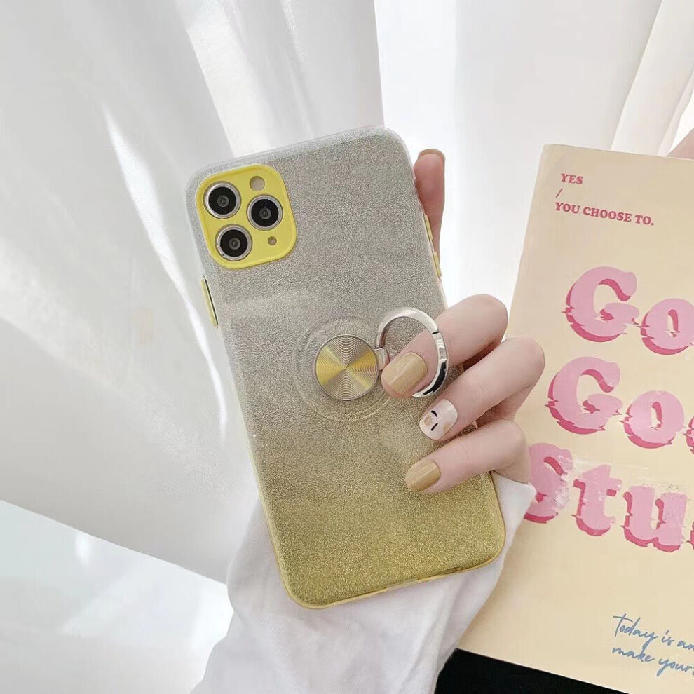 black--iphone-12-mini--iphone-12-dual-layer-glitter-protective-tpu-gel-case---ring