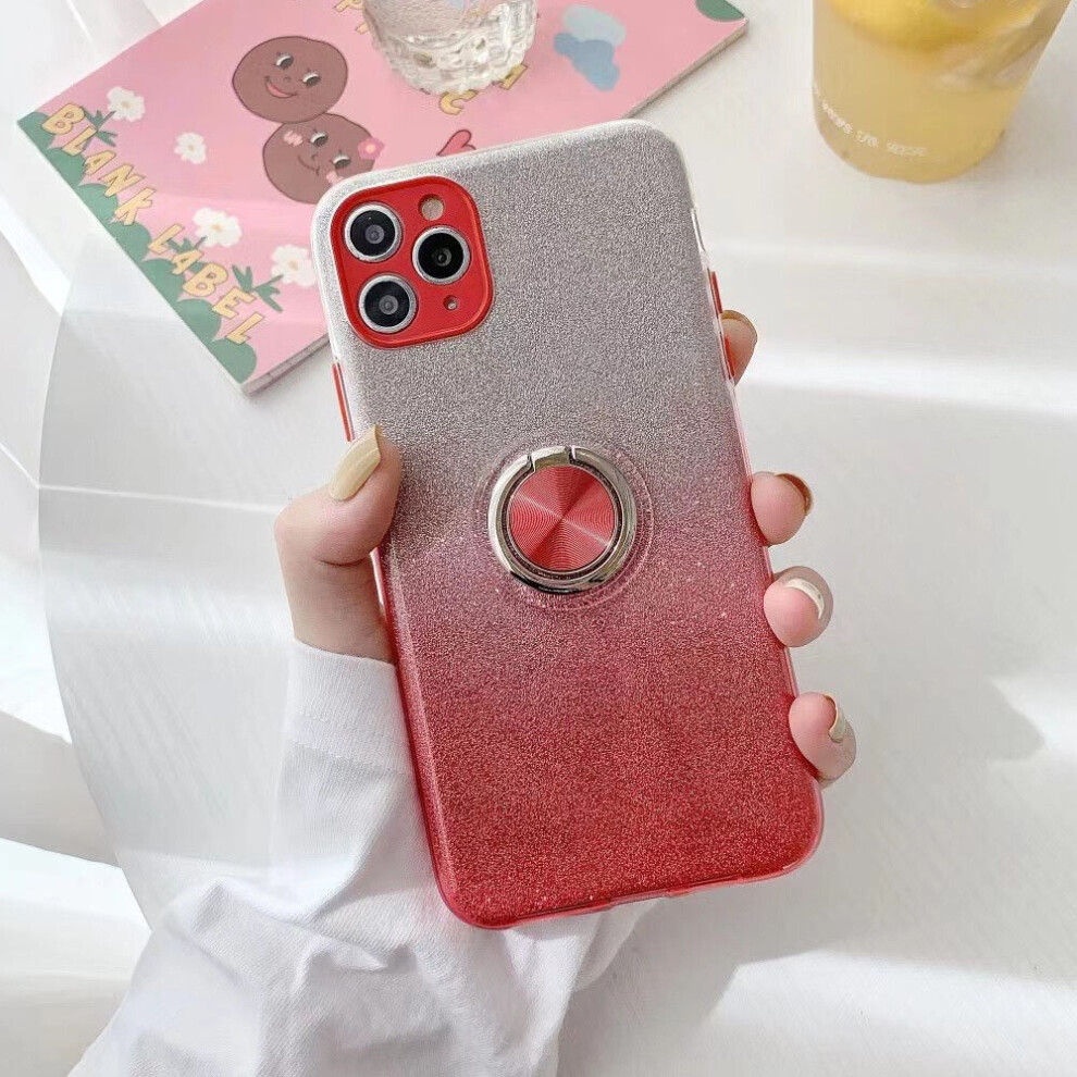 black--iphone-12-mini--iphone-12-dual-layer-glitter-protective-tpu-gel-case---ring