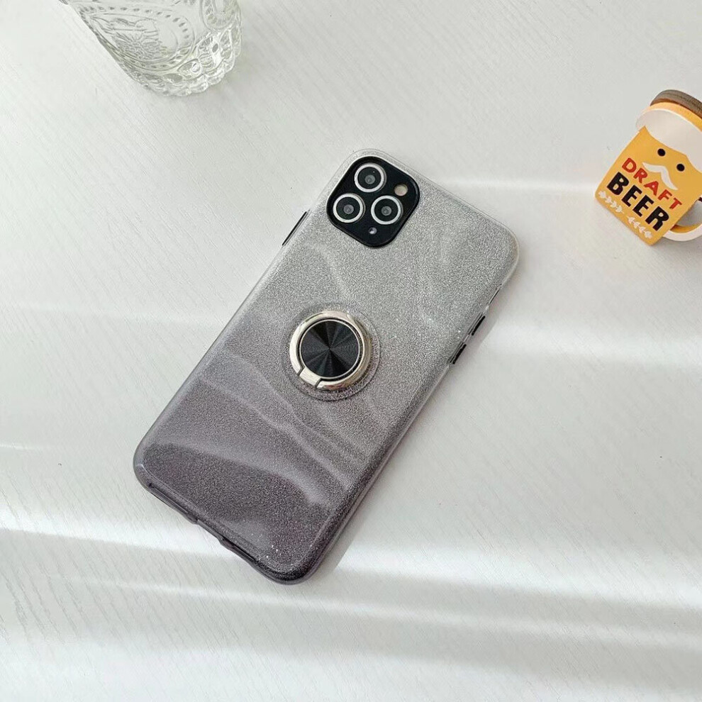 black--iphone-12-mini--iphone-12-dual-layer-glitter-protective-tpu-gel-case---ring
