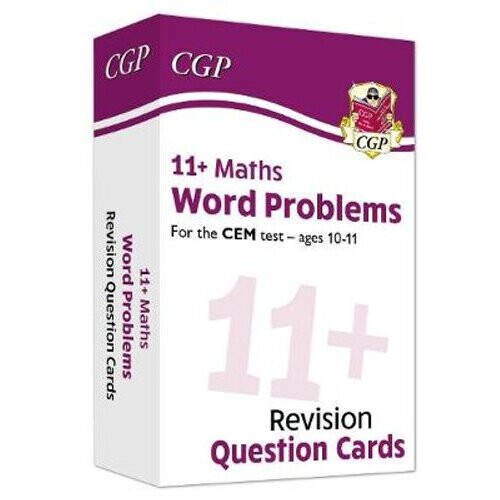 New 11+ CEM Revision Question Cards: Maths Word Problems - Ages 10-11 | Hardback