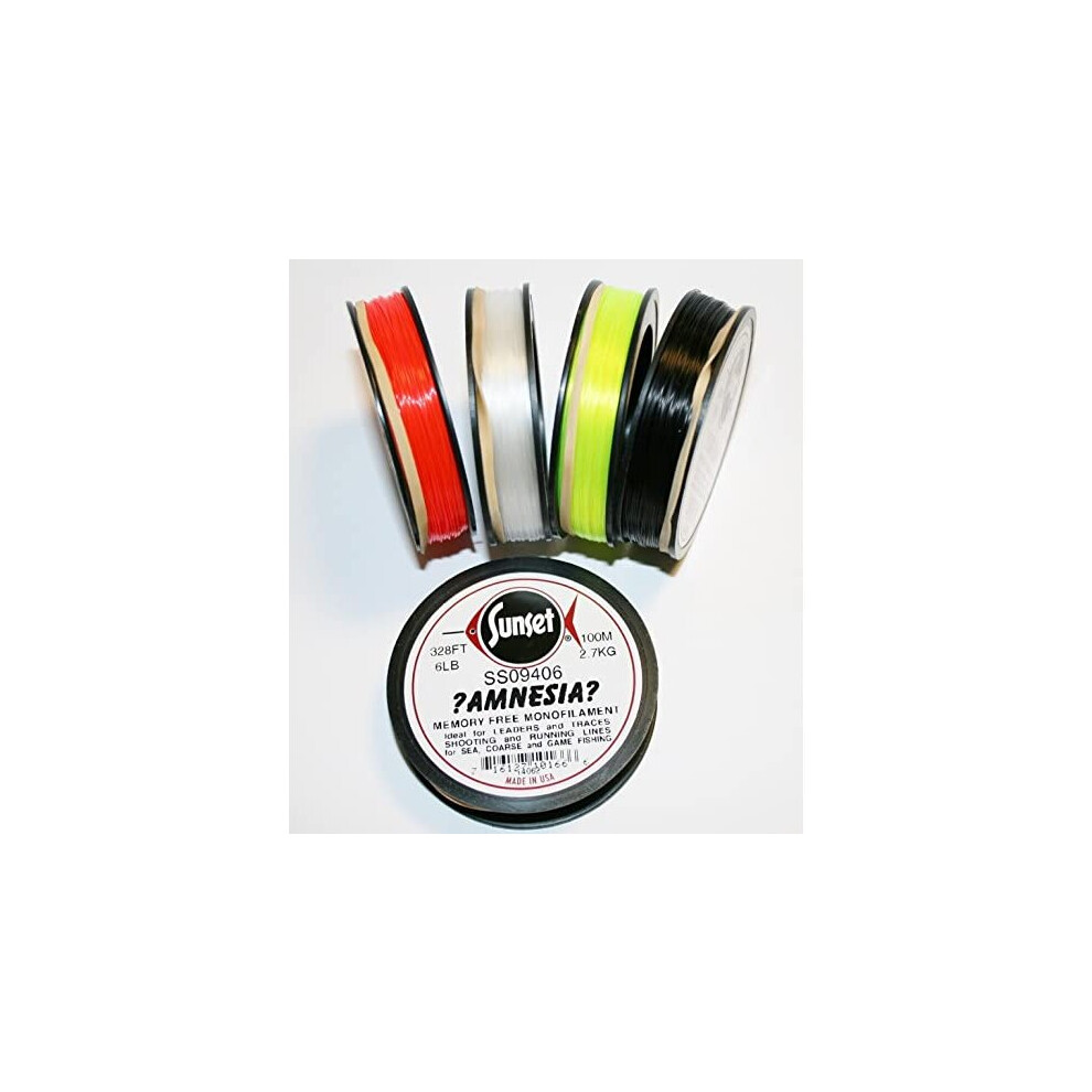 (Clear, 30lb - 100m) Sunset Amnesia Memory Free Fishing Line / Mono-image-OPC-P6HYDXT-NEW