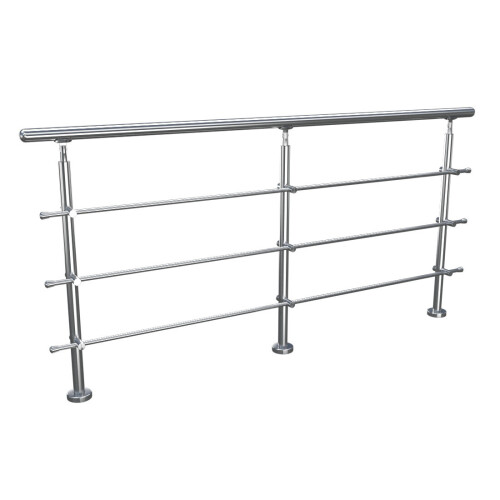 Living And Home (240cm 3 Cross Bar) Handrail Kit Grab Rail Garden Step Support Variable Angle 2