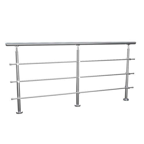 Living And Home (240cm 3 Cross Bar) Handrail Kit Grab Rail Garden Step Support Variable Angle 1