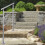 Living And Home (60cm 2 Cross Bar) Handrail Kit Grab Rail Garden Step Support Variable Angle 2