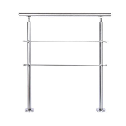 Living And Home (60cm 2 Cross Bar) Handrail Kit Grab Rail Garden Step Support Variable Angle 2