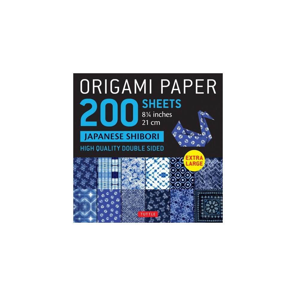 Origami Paper 200 sheets Japanese Shibori 8 1/4" (21 cm) | Notebook / blank book