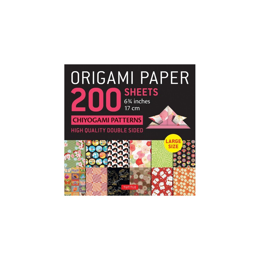Origami Paper 200 sheets Chiyogami Patterns 6 3/4" (17cm) | Notebook / blank book