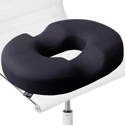 Donut Pillow Hemorrhoid Tailbone Cushion - 100% Memory Foam