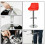 (White) 2x PU Leather Adjustable Breakfast Bar Stools Swivel Gas Lift Kitchen, Bar, Pub 2