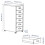 HELMER Drawer unit on castors, white 28x69 cm 8