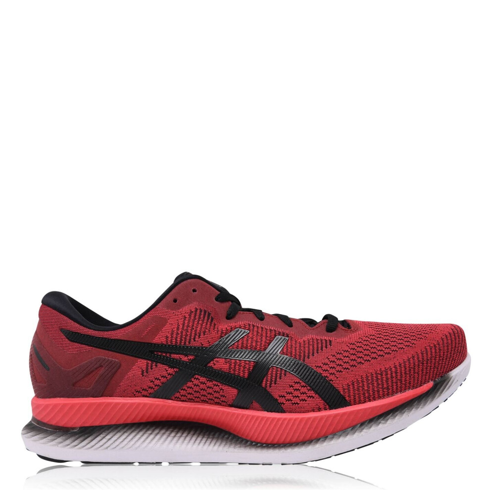 (Red/Black, UK 11.5) Asics Mens Gents Glideride Lace-Up Breathable Running Trainers Sports Shoes