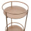 Small Round Bar Cart/Drinks Trolley - Rose Gold 4