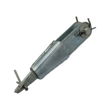 Wire Rope Wedge Socket & Pin 4MM-5MM - Terminator Jaw Zinc Plated