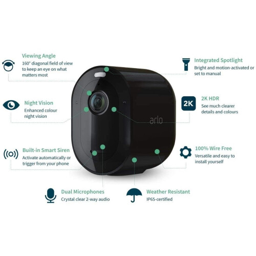 Arlo Arlo Pro3 Smart Home Security Camera CCTV Add on (VMC4040B) 1