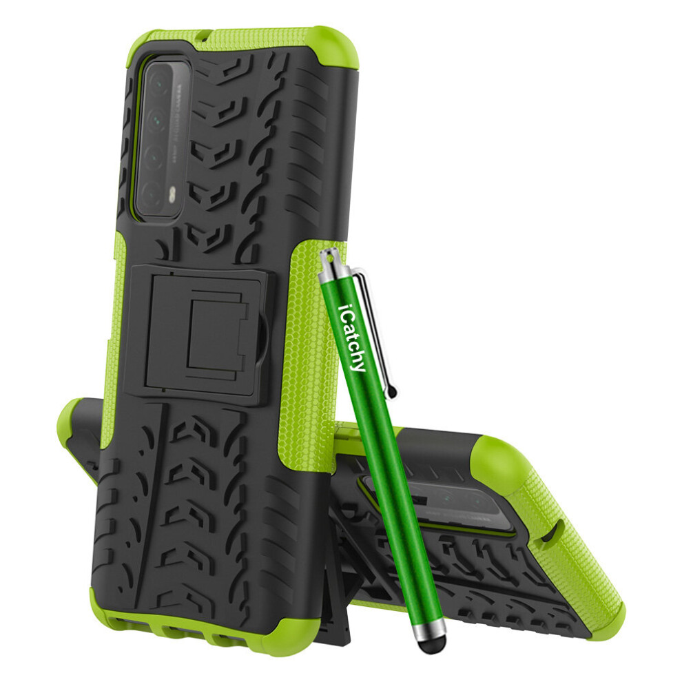 (Lime) For Huawei P Smart 2021 Shockproof Case Green 5056298006670