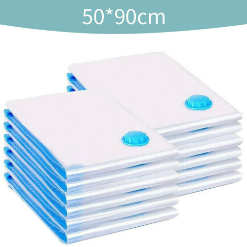 10 Vacuum Storage Bags Clothes Bedding Organiser Save Large Space Bed