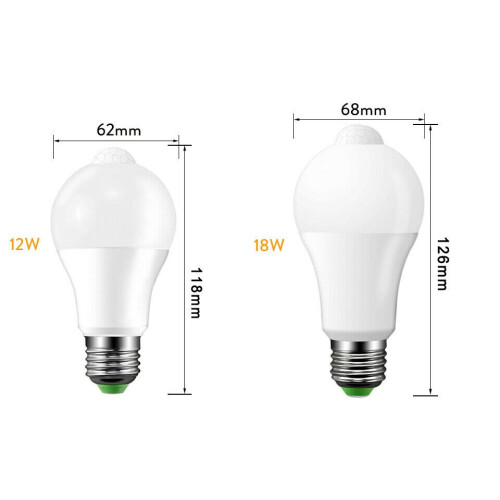 Ranpo (18W 23 LEDs) E27 12W 18W 220V Auto PIR Motion Sensor LED Bulb 1