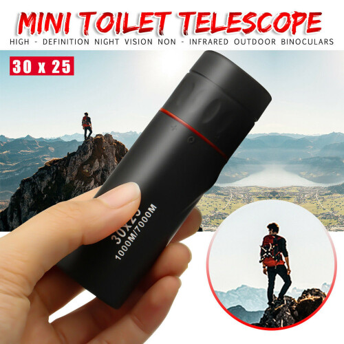 30x25 HD Mini Zoom Monocular Telescope Waterproof Outdoor Travel