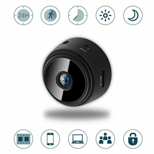 Ranpo Μίνι 1080P HD κάμερα WiFi νυχτερινής όρασης IP δικτύου οικιακής ασφάλειας DVR 1