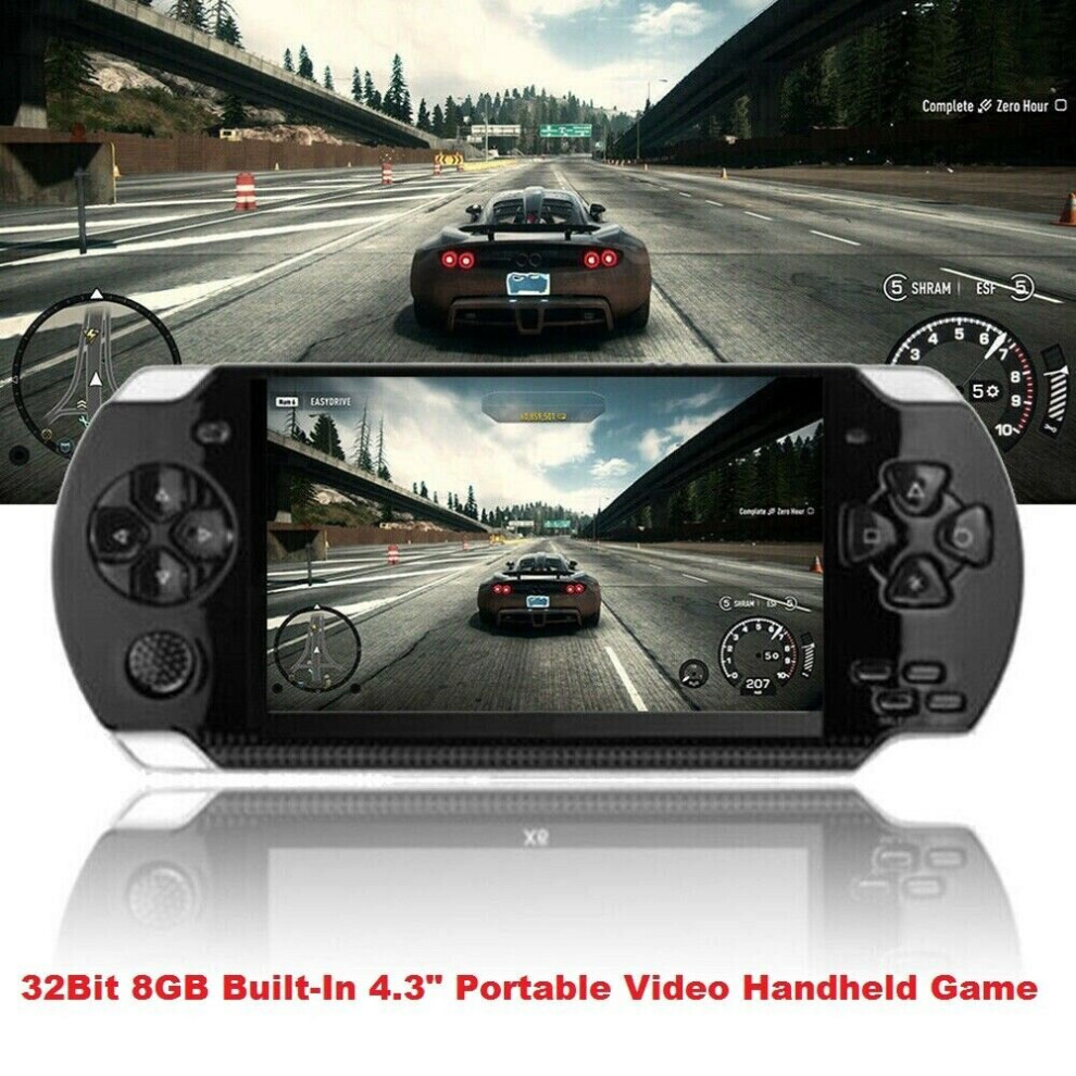 Console de jeux vidéo MP5 portable 4.3'' 8GB 32Bit 10000 jeux intégrés