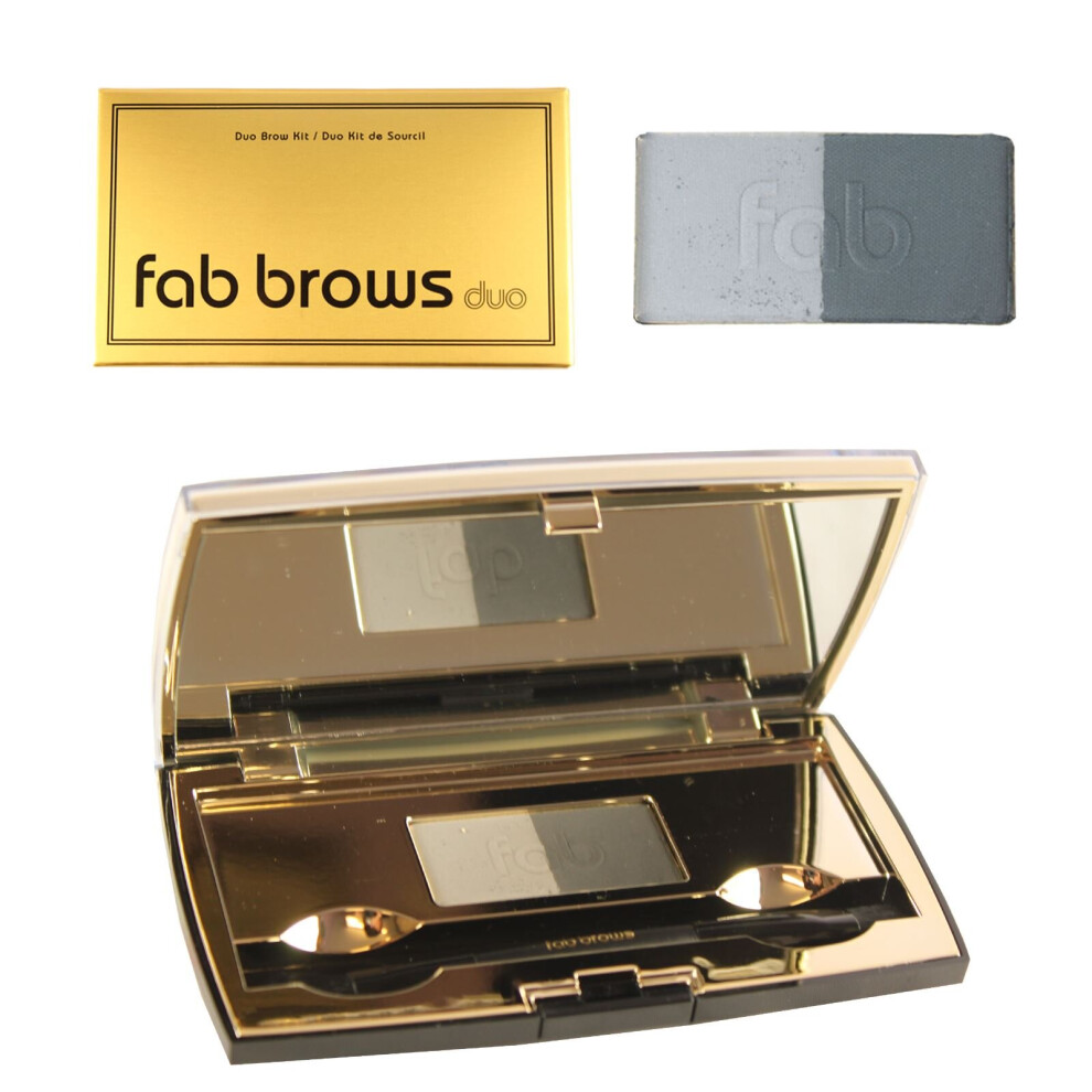 Fab Brows Black Duo Eyebrow Kit - Slate
