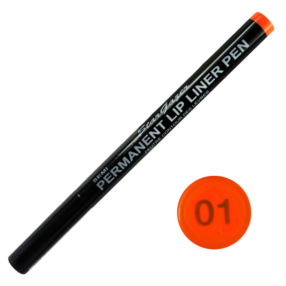 Stargazer Semi Permanent Pen  Lipliner No 1 Orange