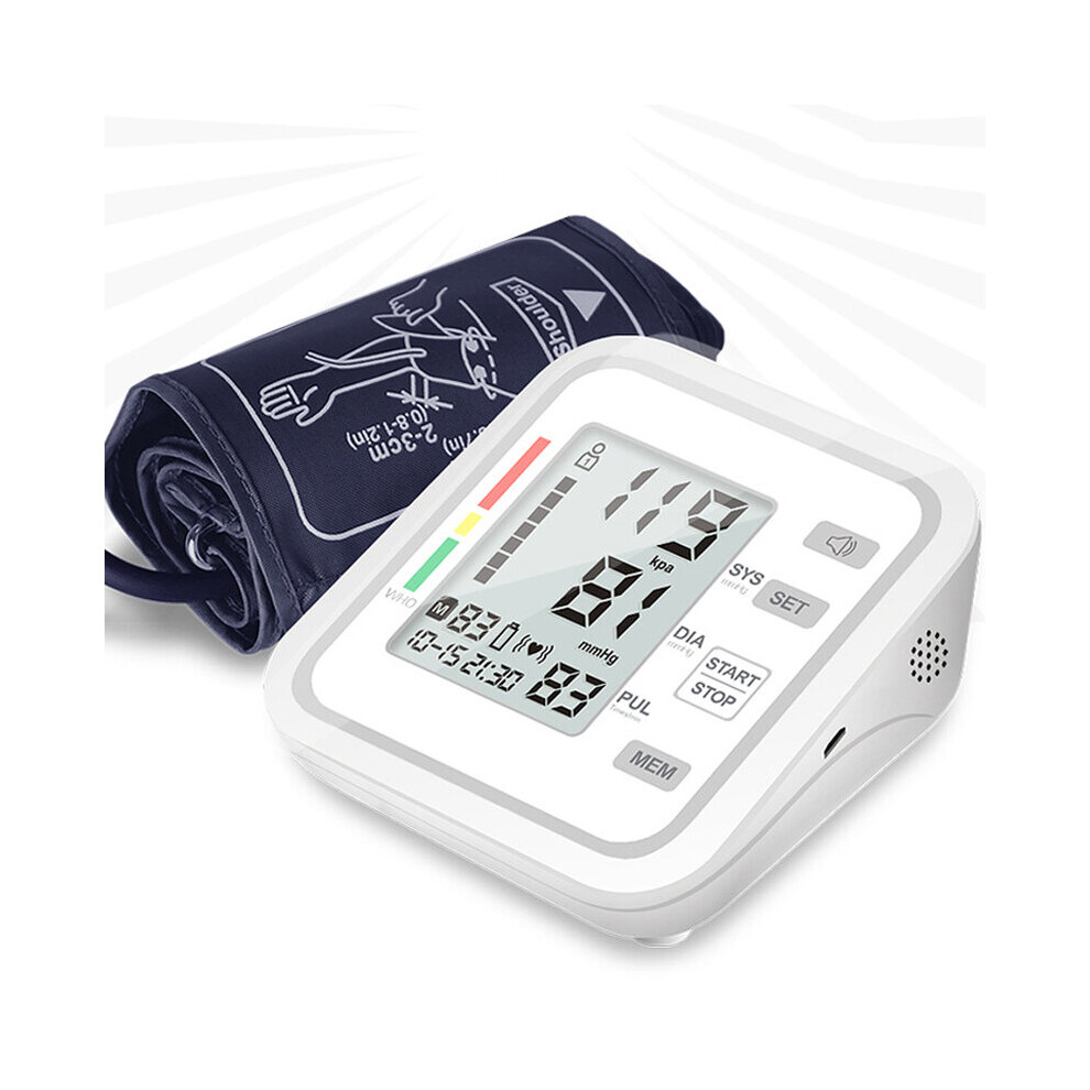 Digital Automatic Blood Pressure Monitor Upper Arm BP Machine