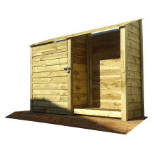 (6ft, Light Green) Wooden Tool Store - Standard Roof (L-187cm, H-126cm / 180cm, W-81cm)