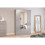 Birlea Birlea Lynx 4 Door 2 Drawer Wardrobe With Mirror Grey 3