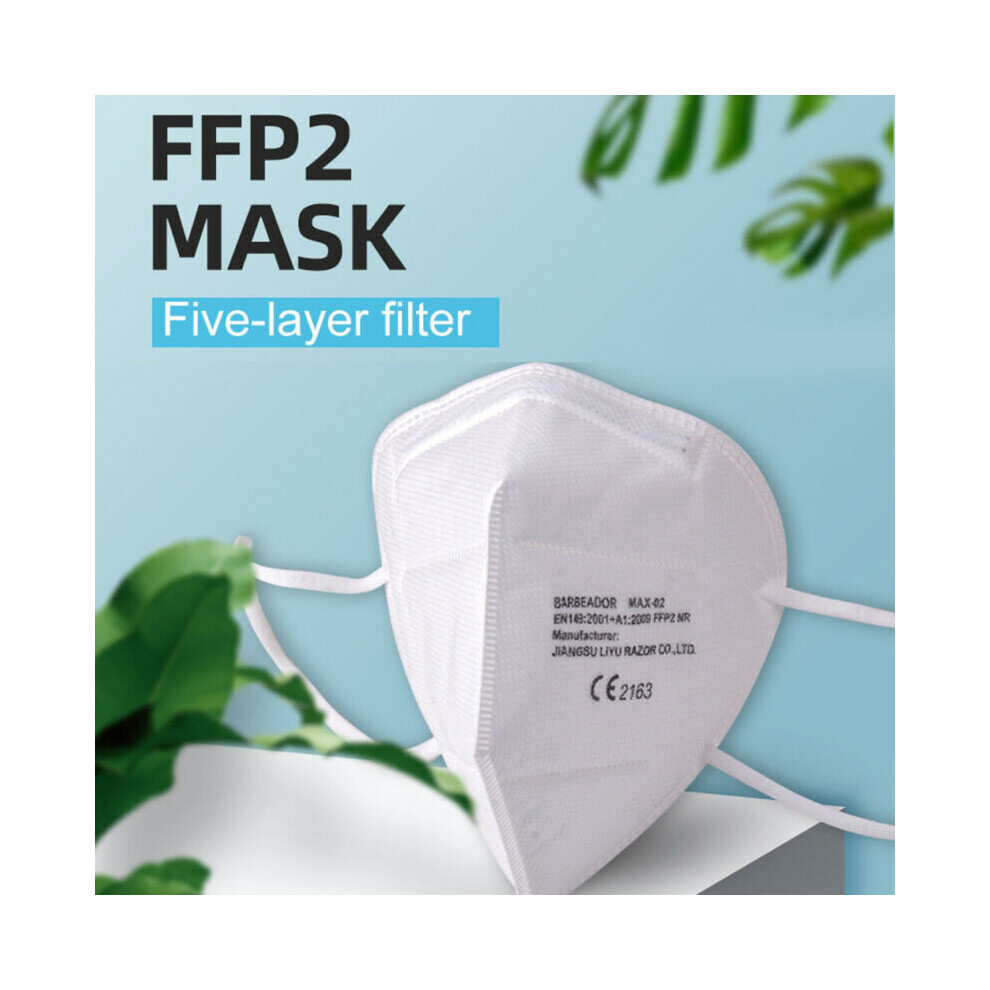 100X Kn95 Ffp2 N95 Face Mask 95% Hygienic Face Cover Virus Protection Non Medical 683546165992