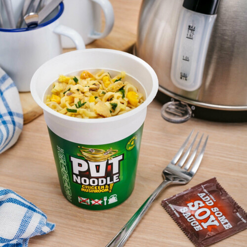 12 Pack Pot Noodle Standard 90g, Chicken & Mushroom 1