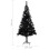 vidaXL Artificial Christmas Tree with Stand Black 210cm PVC Decoration Tree 5