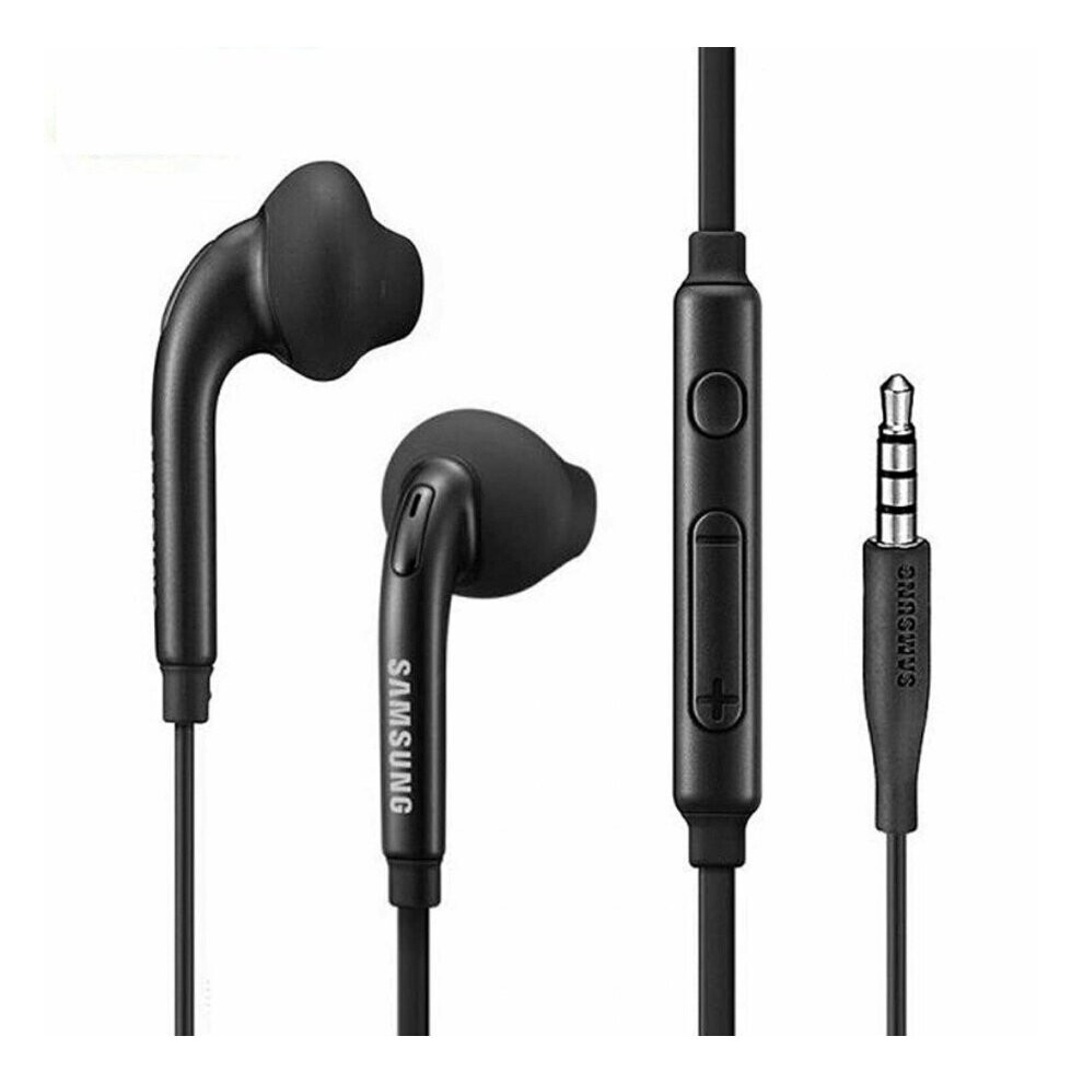 Genuine Samsung Handsfree Headphones Earphones Premium Sound Earbud & Mic Black 1102310245870
