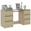 VidaXL vidaXL Writing Desk Sonoma Oak Engineered Wood Study Table Laptop Workstation 2