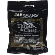 (Throat & Chest) Jakemans Menthol & Eucalyptus Soothing Menthol Sweets Lozenges 73g X 10