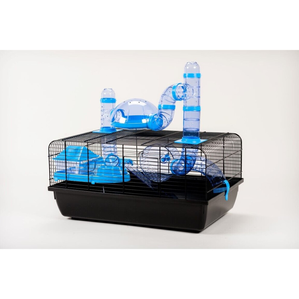 The Landmark Blue Small Animal Hamster Cage with Accessories RRP 49.99