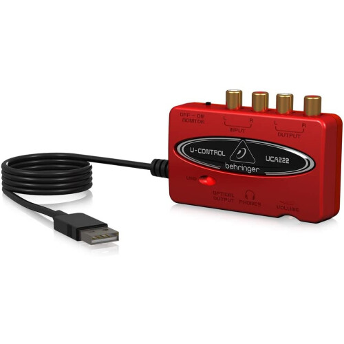 Behringer UCA222 U-Control Ultra-Low Latency 2 In/2 Out USB Audio