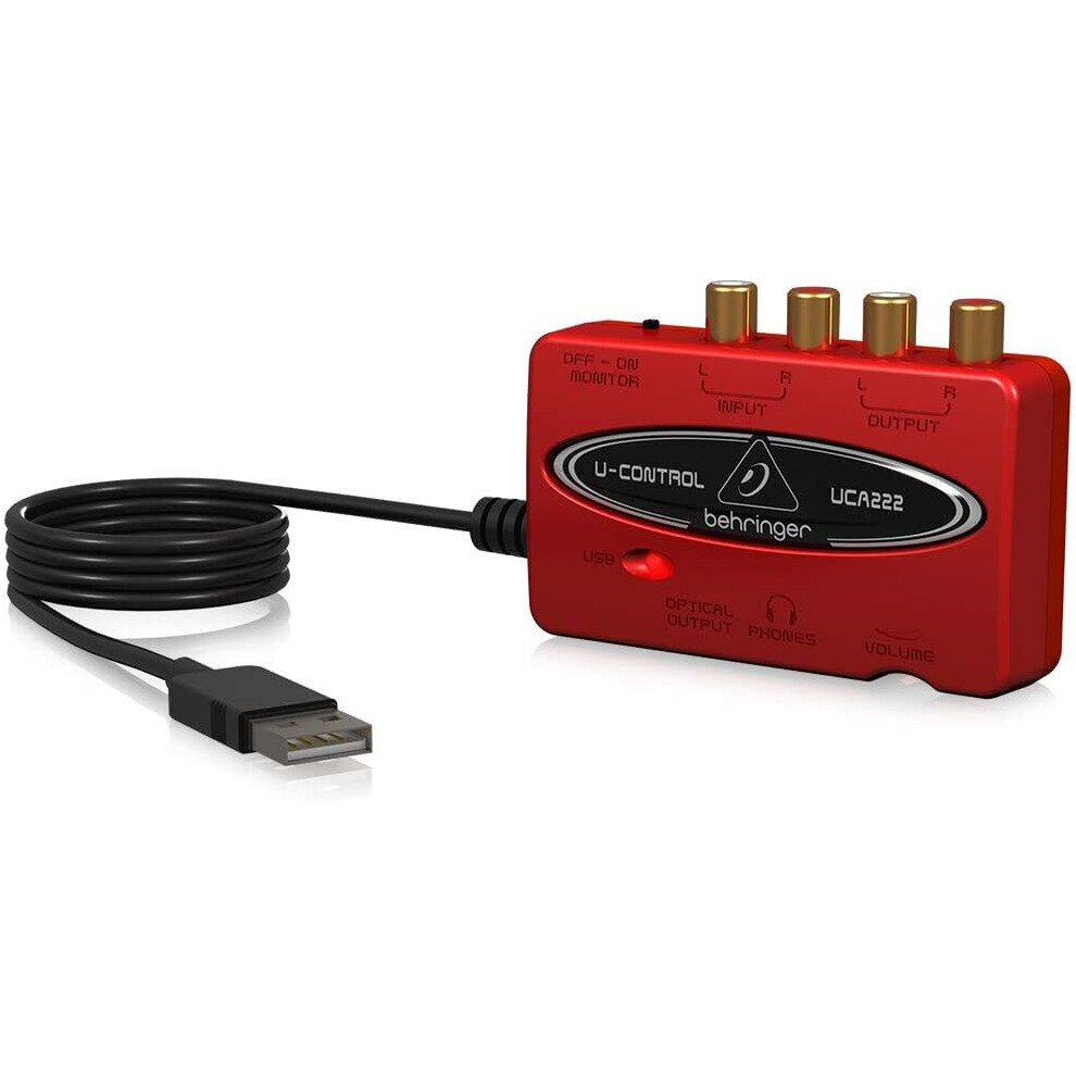 Behringer UCA222 U-Control Ultra-Low Latency 2 In/2 Out USB Audio