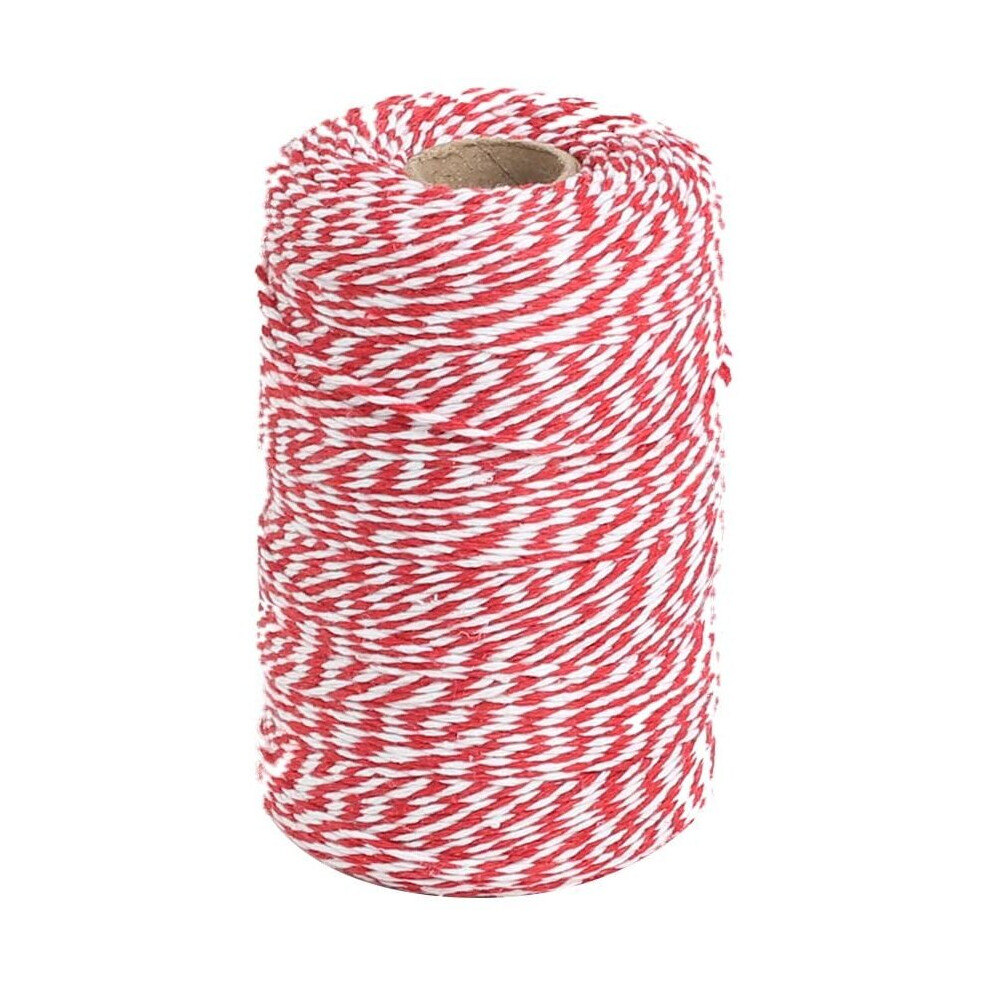 Tenn Well Red And White Twine, 656 Feet 200M Cotton Bakers Twine 613072586879