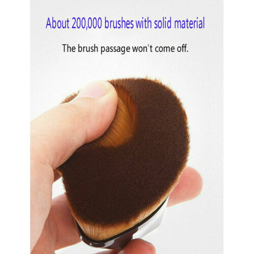 (Black) High Density Seamless Foundation Brush Makeup Brushes BB CC Cream Beauty Tool 1