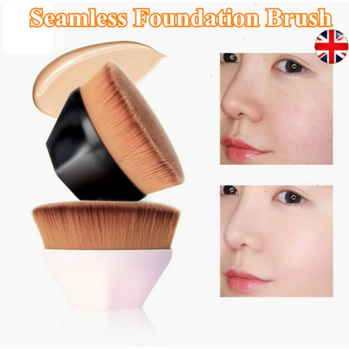 (Black) High Density Seamless Foundation Brush Makeup Brushes BB CC Cream Beauty Tool 2