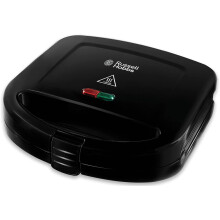Russell Hobbs 2-Slice Toastie Maker with Easy-Clean Non-Stick Plates, Non-Slip Feet, Black