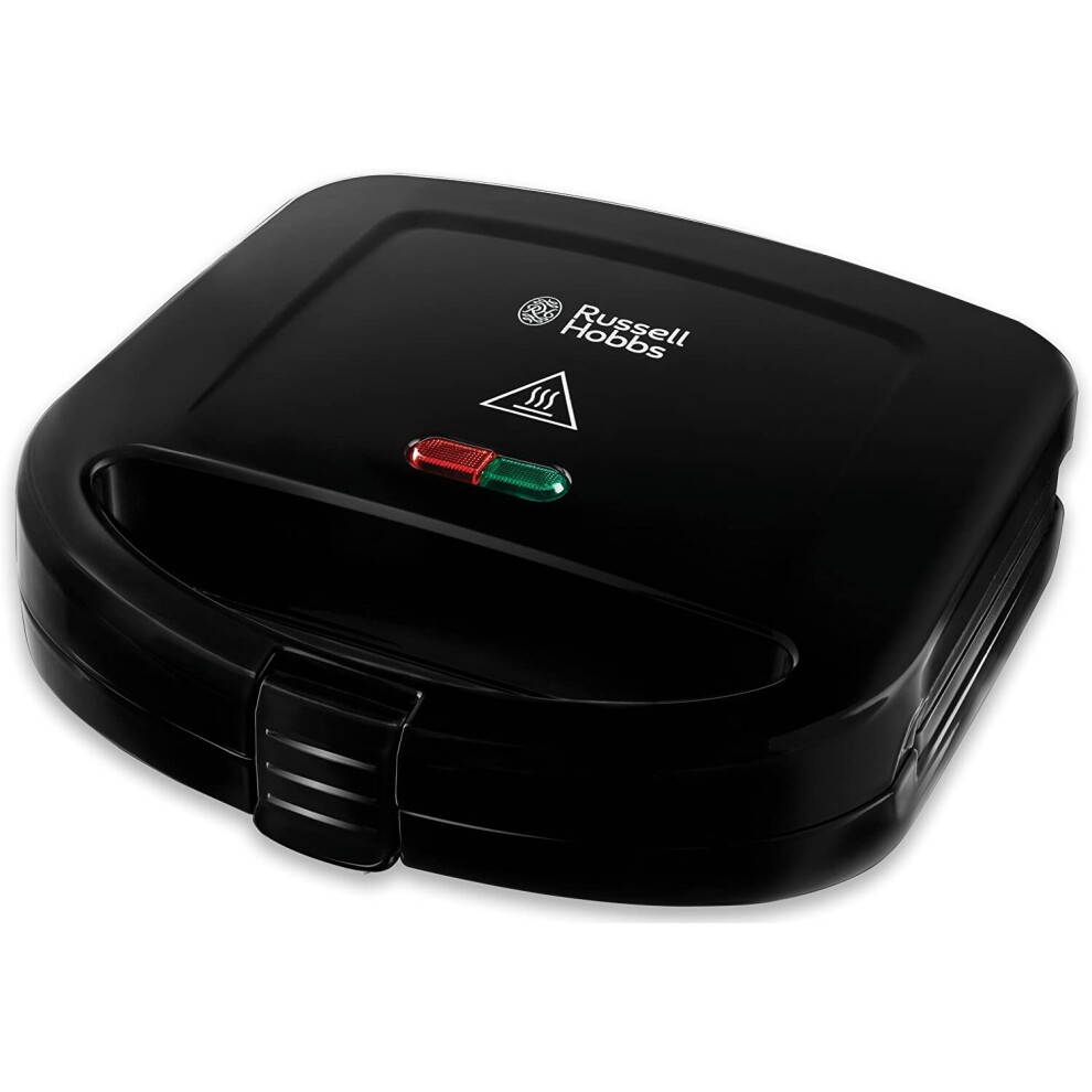 Sandwich Toaster Two Slice Toastie Maker Easy Clean Plates Non-Slip Feet Black