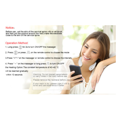 Neck Massager,Electric Pulse Deep Tissue Massager Neck 1