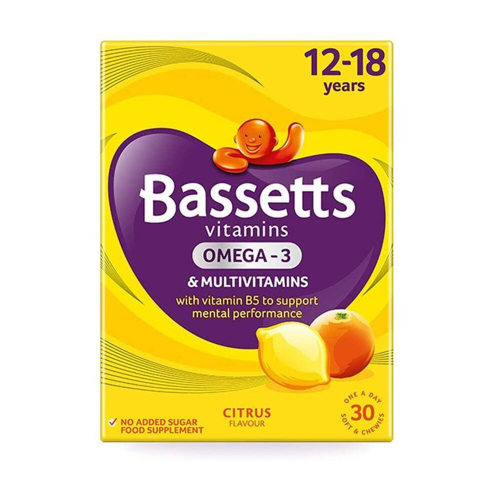 Bassetts 12-18 Years Omega-3 Children Multivitamin